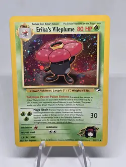 Pokemon TCG Erika's Vileplume Gym Challenge Holo Rare #5/132 Vintage WOTC SWIRL - Image 1