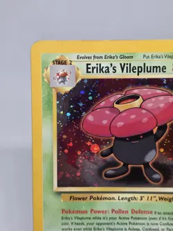 Pokemon TCG Erika's Vileplume Gym Challenge Holo Rare #5/132 Vintage WOTC SWIRL - Image 3
