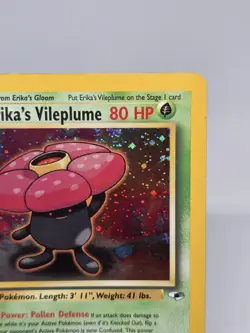 Pokemon TCG Erika's Vileplume Gym Challenge Holo Rare #5/132 Vintage WOTC SWIRL - Image 4