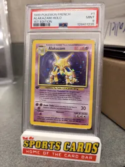 1999 Pokemon French Alakazam - Holo 1st First Edition PSA 9 MINT - 1/102 - Image 1
