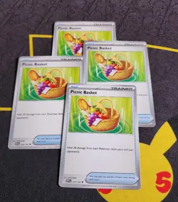 4x Pokemon TCG Picnic Basket Scarlet & Violet Base 184/198 Uncommon NM/M Playset - Image 1