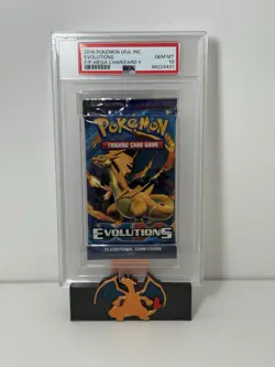 2016 Pokemon XY Evolutions Booster Foil Pack Mega Charizard Y PSA 10 GEM MT - Image 1