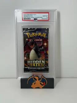 2019 Pokemon INT'L Hidden Fates Foil Booster Pack Charizard PSA 10 Gem Mint - Image 1