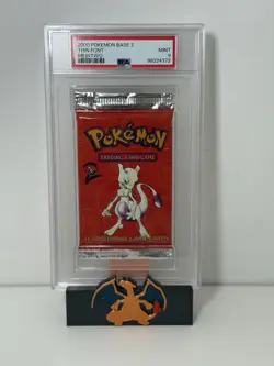 Pokemon 2000 Base Set 2 Booster Pack Mewtwo MINT PSA 9 - Image 1
