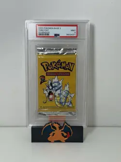 Pokemon 2000 Base Set 2 Booster Pack Gyarados MINT PSA 9 - Image 1