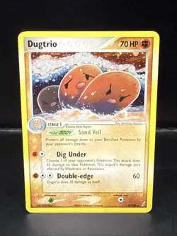 Pokemon TCG - Dugtrio 5/100 EX Crystal Guardians Vintage Holo - Image 1