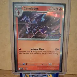Pokemon TCG Phantasmal Flames Ceruledge Holo Prerelease Promo - Image 1