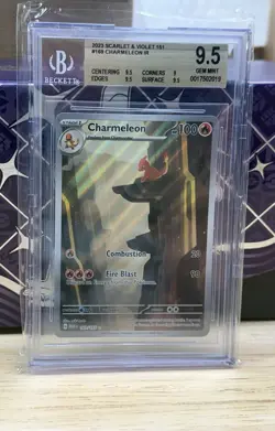 2023 POKEMON MEW EN-151 ILLUSTRATION RARE #169 CHARMELEON BGS 9.5 - Image 1