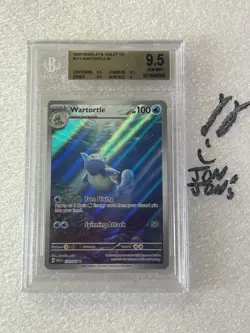 BGS 9.5 GEM MINT 2023 Pokemon Wartortle 171/165 Sv: Scarlet & Violet 151 Holo - Image 1