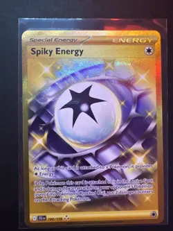Pokemon TCG Spiky Energy 190/159 Journey Together Hyper Rare Holo - Image 1
