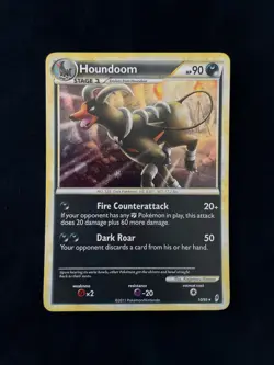 POKEMON TCG 2011 HOUNDOOM #10 / 95 CALL OF LEGENDS HOLO RARE EN LP - Image 1