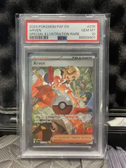 Pokemon Arven 2024 Special Illustration Full Art Paldean Fates 235/091 PSA 10 - Image 1