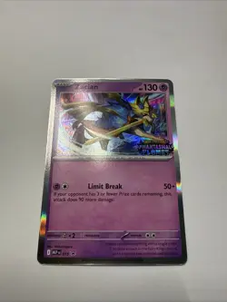Zacian 015 STAMPED Prerelease Phantasmal Flames Black Star Promo Pokemon TCG NM - Image 1