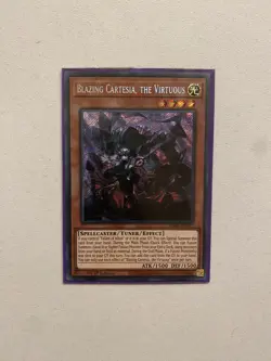 Yugioh Blazing Cartesia, the Virtuous DABL-E011-Secret Rare-1st Ed NM - Image 1