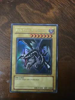 Yu-Gi-Oh Red-Eyes Black Dragon SDJ-001 Unlimited Edition Holo Rare - Image 1
