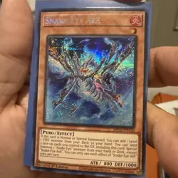 Yugioh Snake-Eye Ash MP24-EN110 Prismatic Secret Rare 1st Edition - Image 1