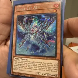 Yugioh Snake-Eye Ash MP24-EN110 Prismatic Secret Rare 1st Edition - Image 2