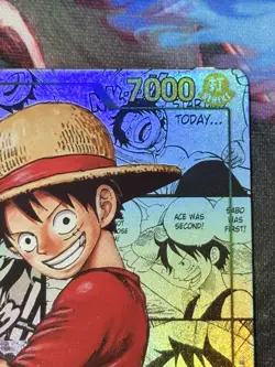 *PROXY* One Piece OP13-118 Monkey.D.Luffy Character SEC Manga Alt Art Near Mint - Image 4