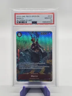 CGC 10 One Piece Marco Pillars Of Strength Alt Art Parallel OP03-013 SR - Image 1
