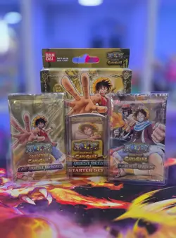 One Piece CCG The Quest Begins & Passage To The Grand Line Sealed Packs & Deck - Image 1