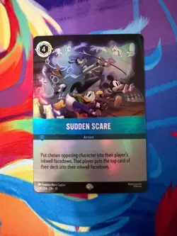 Sudden Scare 219/204 Epic Holo Disney Lorcana Whispers In The Well - Image 1