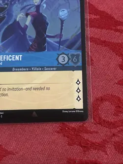 FOIL Disney Lorcana First Chapter - Maleficent - Uninvited - 151/204 Rare FOIL - Image 5