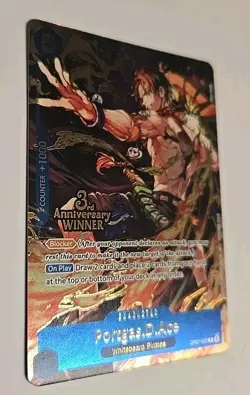 Portgas.D.Ace OP07-053 3rd Anniversary Winner One Piece TCG Card New In Hand - Image 3