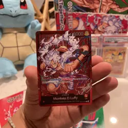 One Piece Monkey D Luffy ST21-001 Foil Starter Deck Gear 5 Japanese TCG Card - Image 1