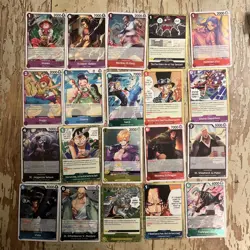 One Piece TCG Card Game OP-13 Rare Lot 20 Cards NM Carrying On His Will (C) - Image 1
