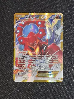 Pokemon TCG Volcanion EX Secret XY MP Steam Siege Card #115/114 - Image 1