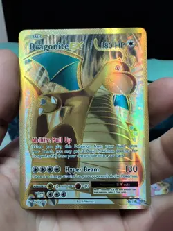 Pokemon TCG Dragonite EX Full Art Ultra Rare Holo Card Evolutions 106/108 XY - Image 1