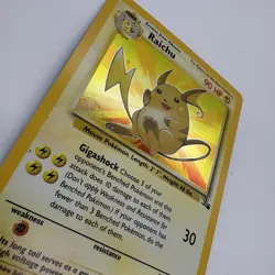Pokemon TCG Raichu Fossil Holo Rare Card 14/62 Lp - Image 2