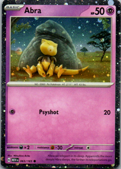 Abra - (Cosmos Holo) Promo Miscellaneous Cards & Products 063/165 LP - Image 1