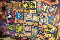Pokemon 1998 Burger King Poketrivia Card Lot 20 Loose Cards Mixed Condition - Image 1