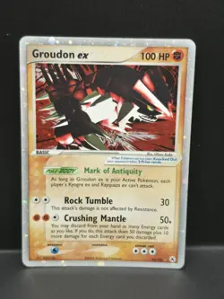 Pokemon Groudon EX Holo Card Hidden Legends Series 93/101 - Image 1
