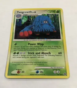 Pokemon TANGROWTH Card 10/106 Holo Rare Great Encounters LP English Light Play - Image 2