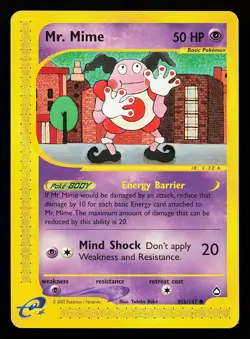 Mr. Mime 95b/147 Common Aquapolis Pokemon Card - Image 1