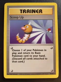 SCOOP UP 78/102 RARE Base Set Pokemon Card NM - Image 1