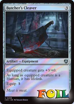 Butcher's Cleaver 256 MTG Innistrad Remastered Uncommon NP Foil - Image 1