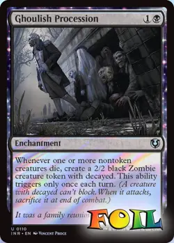 Ghoulish Procession 110 MTG Innistrad Remastered Uncommon NP Foil - Image 1