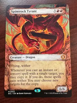 x1 Spinerock Tyrant (0322) - Showcase M MTG Lorwyn Eclipsed M/NM, English - Image 1