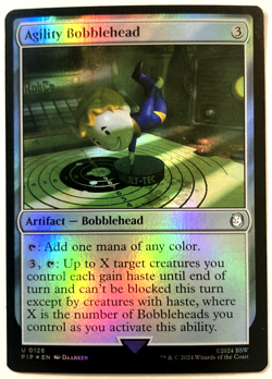 MTG Agility Bobblehead *FOIL* Universes Beyond: Fallout 0126 NM - Image 1