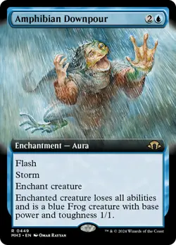 MTG Amphibian Downpour (Extended Art) [Modern Horizons 3] Near Mint Magic - Image 1