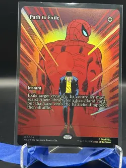 Borderless Foil Path to Exile Marvel's Spider-Man #0004 MTG 2025 - Image 1