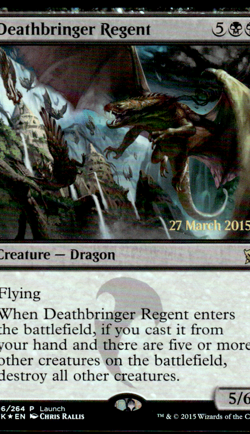 Pre-Release Promos - Deathbringer Regent - Foil - Launch Promo MTG - Image 1