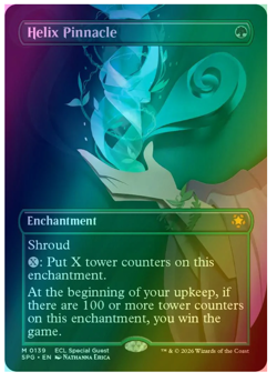 Helix Pinnacle - Foil - Borderless Special Guests Lorwyn Eclipsed MTG - Image 1