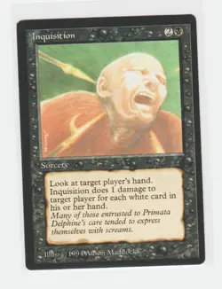 Magic the Gathering ~ MTG ~ 1x Inquisition ~ M/NM ~ THE DARK - Image 1