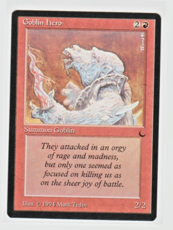 Magic the Gathering ~ MTG ~ 1x Goblin Hero ~ M/NM ~ THE DARK - Image 1