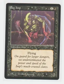 Magic the Gathering ~ MTG ~ 1x Bog Imp ~ M/NM ~ THE DARK - Image 1