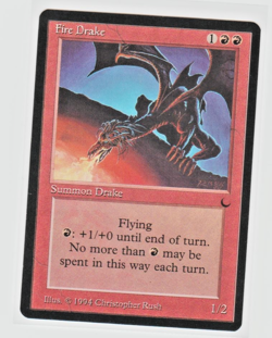 Magic the Gathering ~ MTG ~ 1x Fire Drake ~ M/NM ~ THE DARK - Image 1